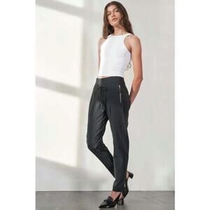 Raffaello Rossi Candy Jogger Pant Women's Size 36 Black Travel Sportswear